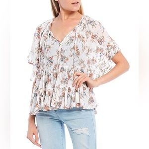 Dillards: Jolt Flower Print Blouse